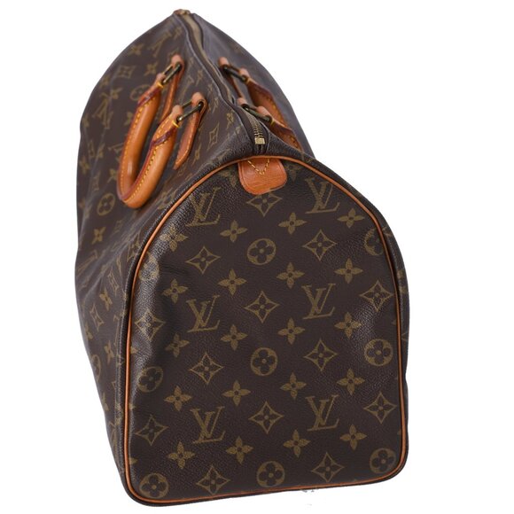 Louis Vuitton Speedy 40 Monogram Handbag M41522 Duffle Bag Brown - Picture 6 of 10